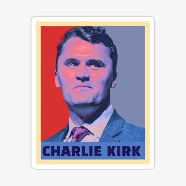 Charlie Kirk Bundle Turning Point USA Political 4", 6", 8" Sticker (10-Pack) | Made in USA Print on Demand