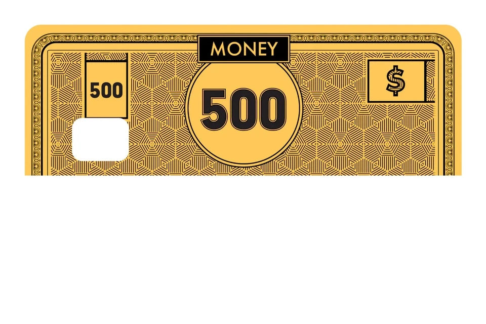 High Denomination Novelty Currency Fictional Money Luxury Credit Card Skin (4-Pack) | Made in USA Print on Demand