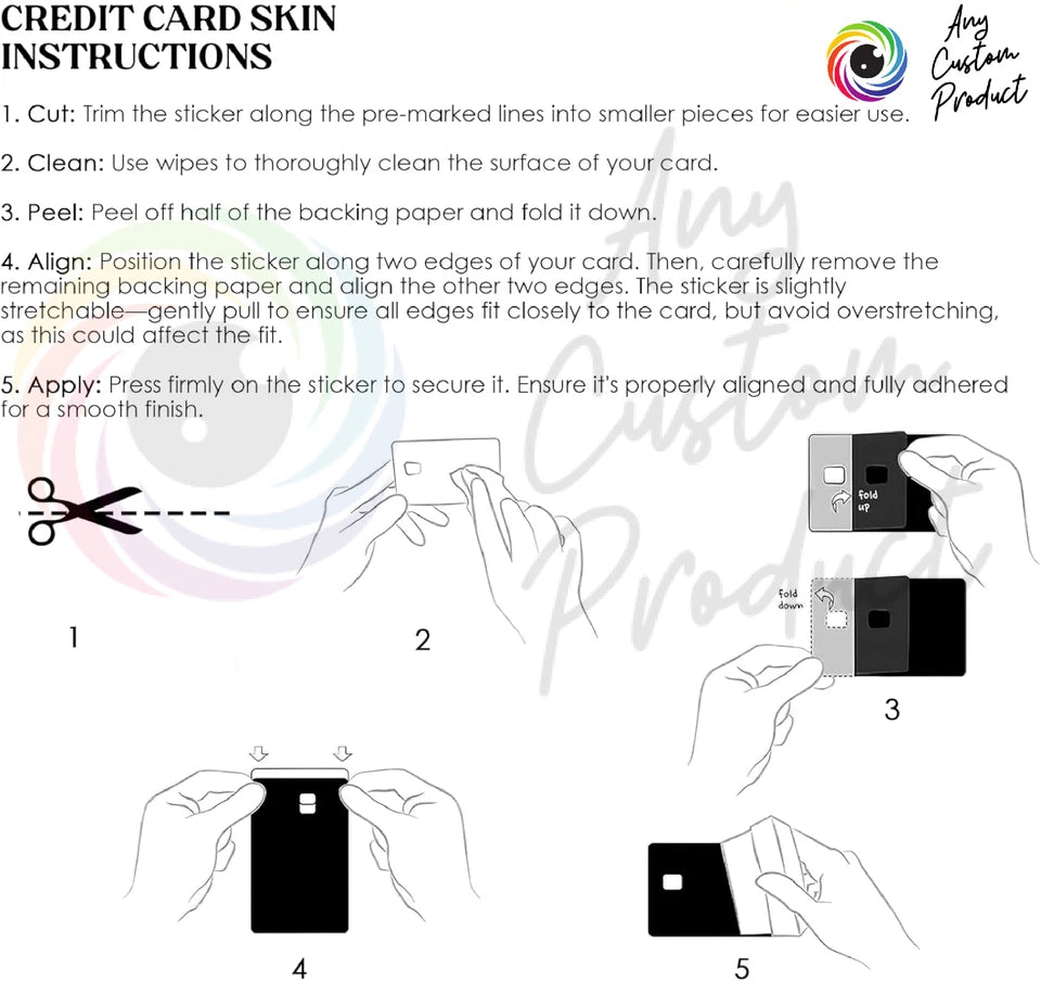DOGE Department of Government Efficiency , Fits Credit Card Skin (4-Pack) | Made in USA Print on Demand