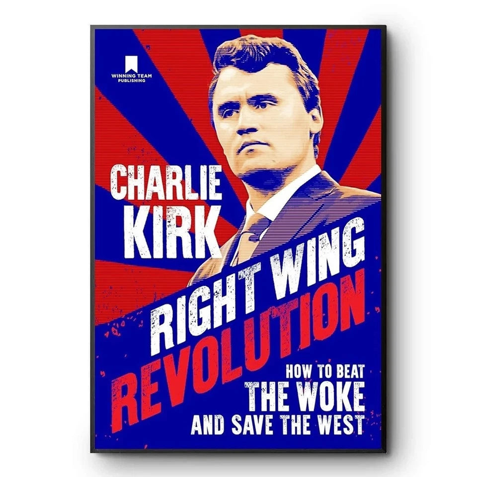 Charlie Kirk Turning Point USA Poster Inspired by 25 Inch Multiple Designs Sticker | Made in USA Print on Demand