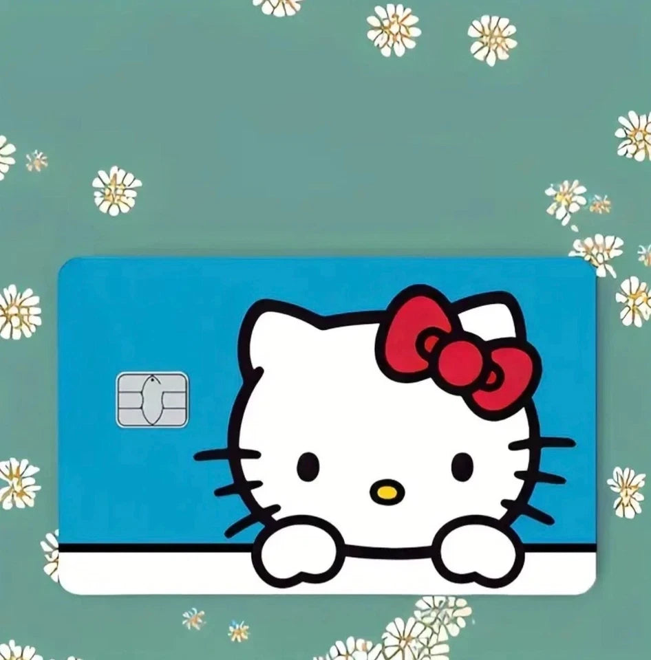 Hello Kitty Variety Set Cute Anime Credit Card Cove Credit Card Skin (6-Pack) | Made in USA Print on Demand