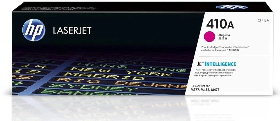 HP 410A Toner Set  CF410A CF411A CF412A CF413A M452 M477 New Sticker (4-Pack) | Made in USA Print on Demand