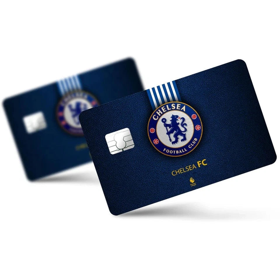 Chelsea Fan Set Football Soccer Blues Credit Card Skin (4-Pack) | Made in USA Print on Demand