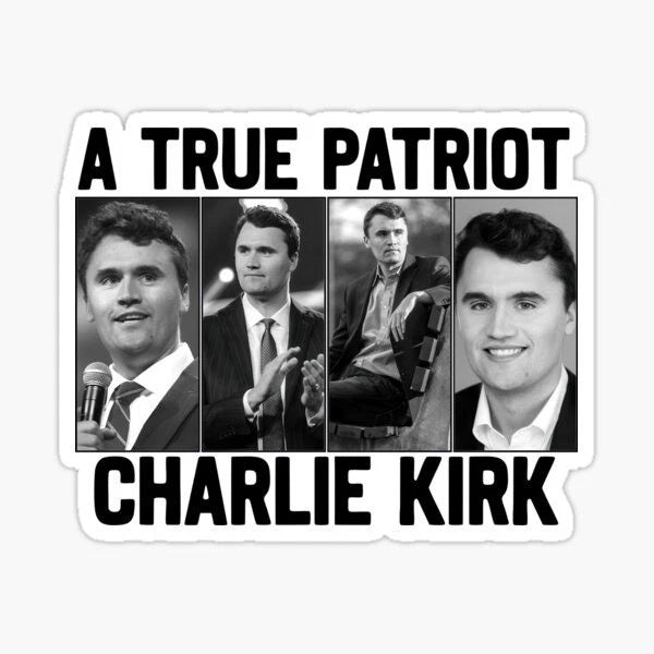Charlie Kirk Bundle Turning Point USA Political 4", 6", 8" Sticker (10-Pack) | Made in USA Print on Demand