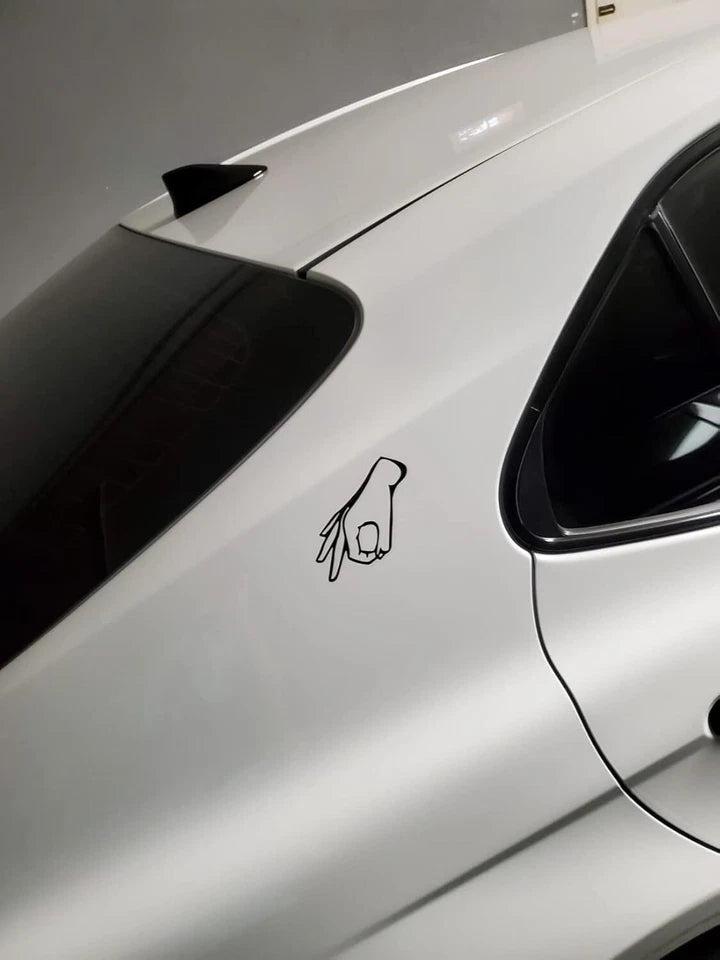 Circle Game  4" Funny Meme Prank for Hard Hat, Car, Bump Decal (2-Pack) | Made in USA Print on Demand