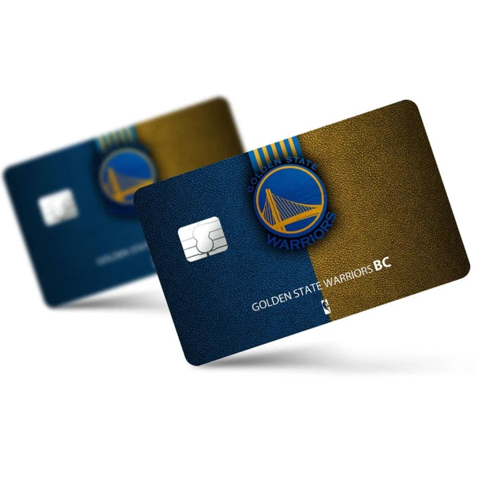 Golden State Warriors Set NBA Basketball Fan Lot Credit Card Skin (4-Pack) | Made in USA Print on Demand