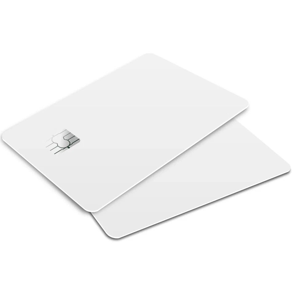 Avalanche White Solid All Cuts Credit Card Skin (4-Pack) | Made in USA Print on Demand