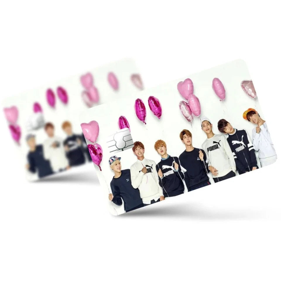 BTS K Pop ARMY Fan Tribute Debit ATM Set Credit Card Skin (4-Pack) | Made in USA Print on Demand