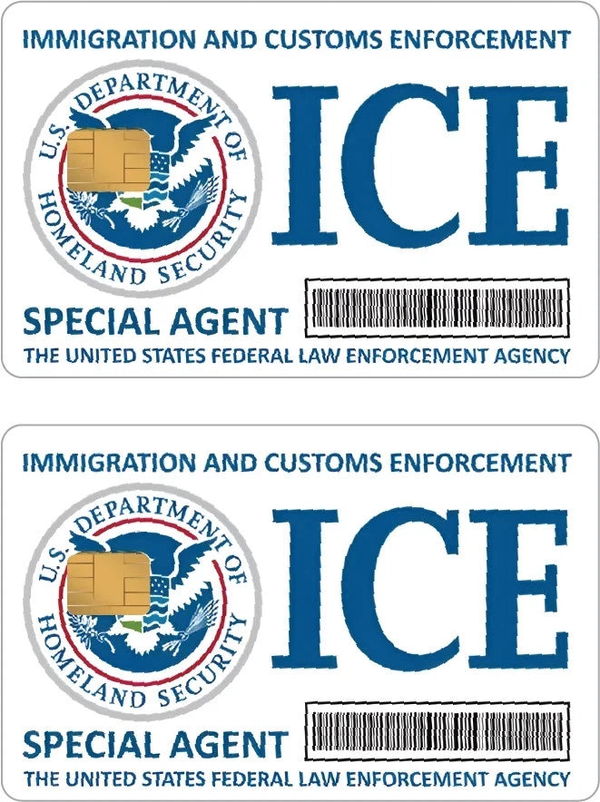 ICE CIA FBI Federal Agency Debit Deca Credit Card Skin (3-Pack) | Made in USA Print on Demand