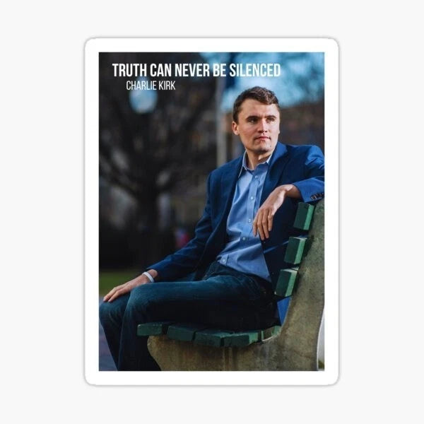 Charlie Kirk Bundle Turning Point USA Political 4", 6", 8" Sticker (10-Pack) | Made in USA Print on Demand