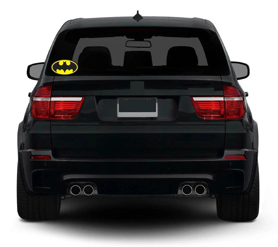 Batman Logo  CHOOSE SIZE 2" 10" DC Comics Car Decal (2-Pack) | Made in USA Print on Demand