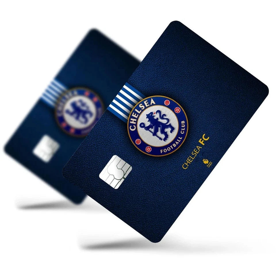 Chelsea Fan Set Football Soccer Blues Credit Card Skin (4-Pack) | Made in USA Print on Demand