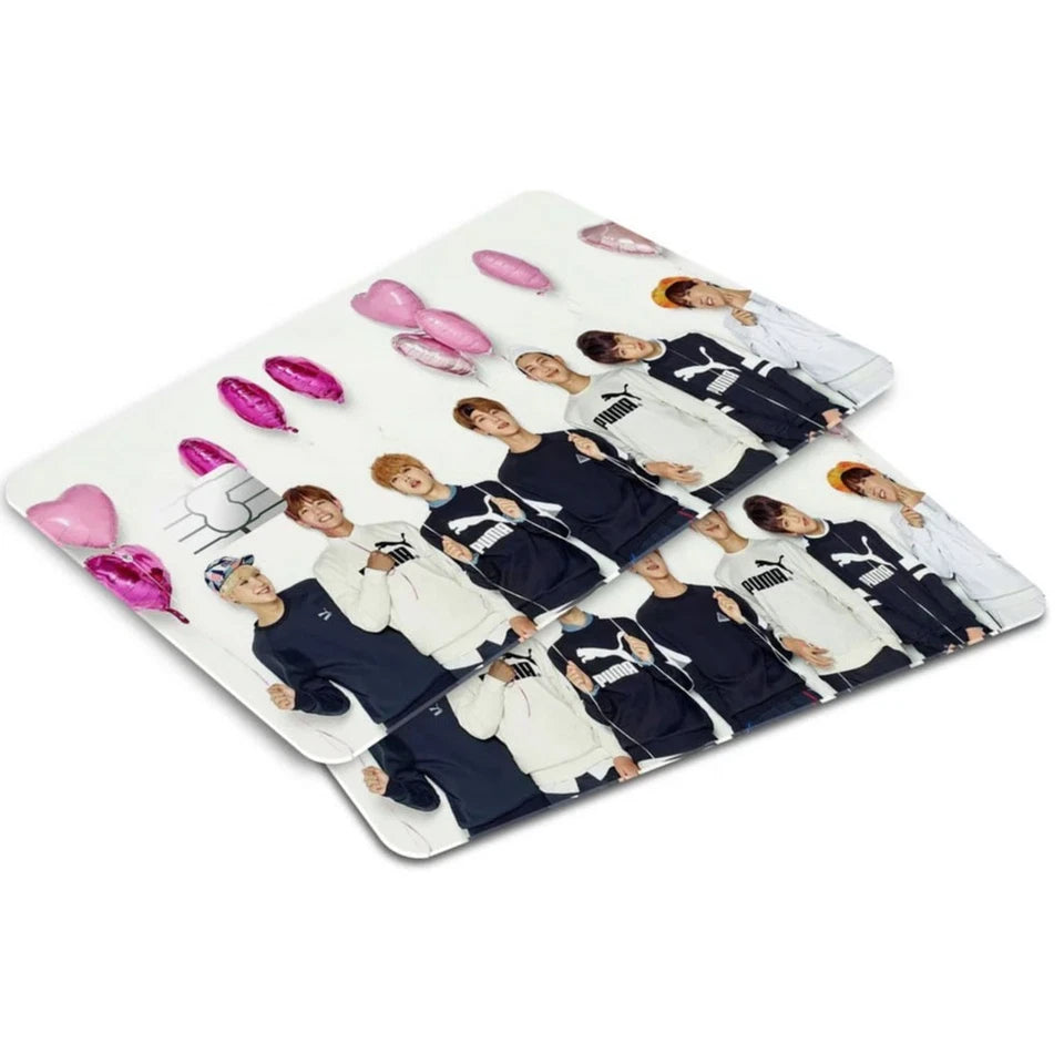 BTS K Pop ARMY Fan Tribute Debit ATM Set Credit Card Skin (4-Pack) | Made in USA Print on Demand