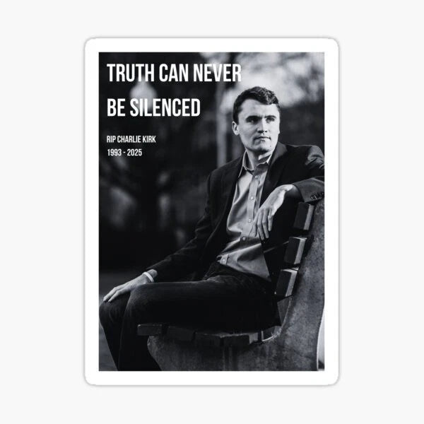 Charlie Kirk Bundle Turning Point USA Political 4", 6", 8" Sticker (10-Pack) | Made in USA Print on Demand