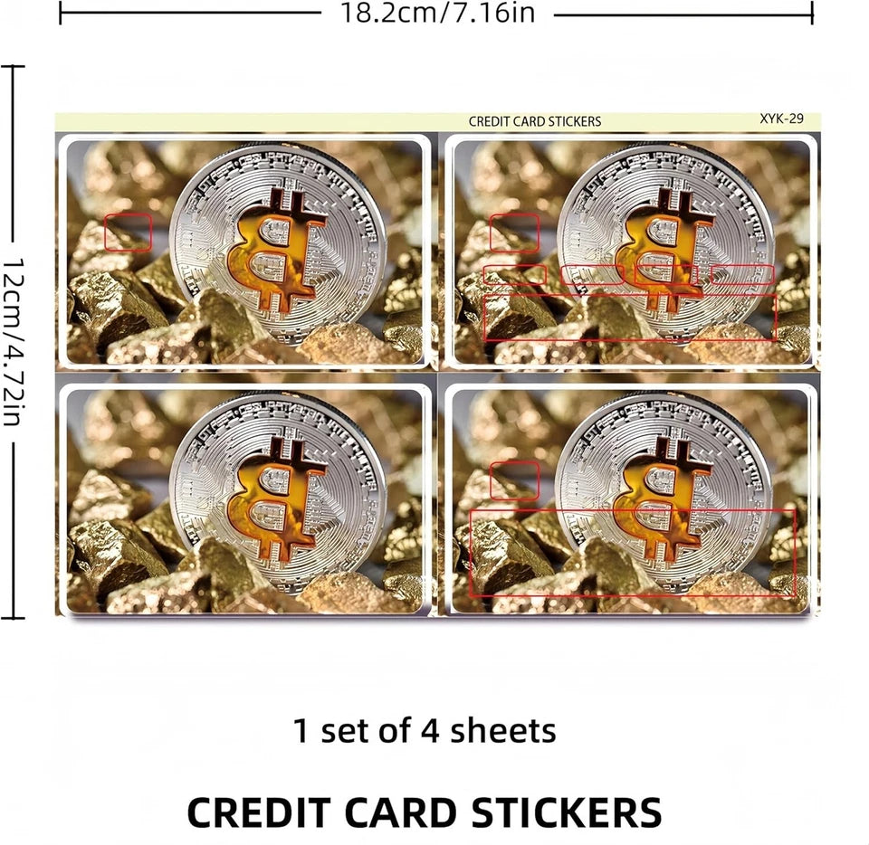 Custom  Personalized with Your Photo, Image, or Logo Credit Card Skin (2-Pack) | Made in USA Print on Demand