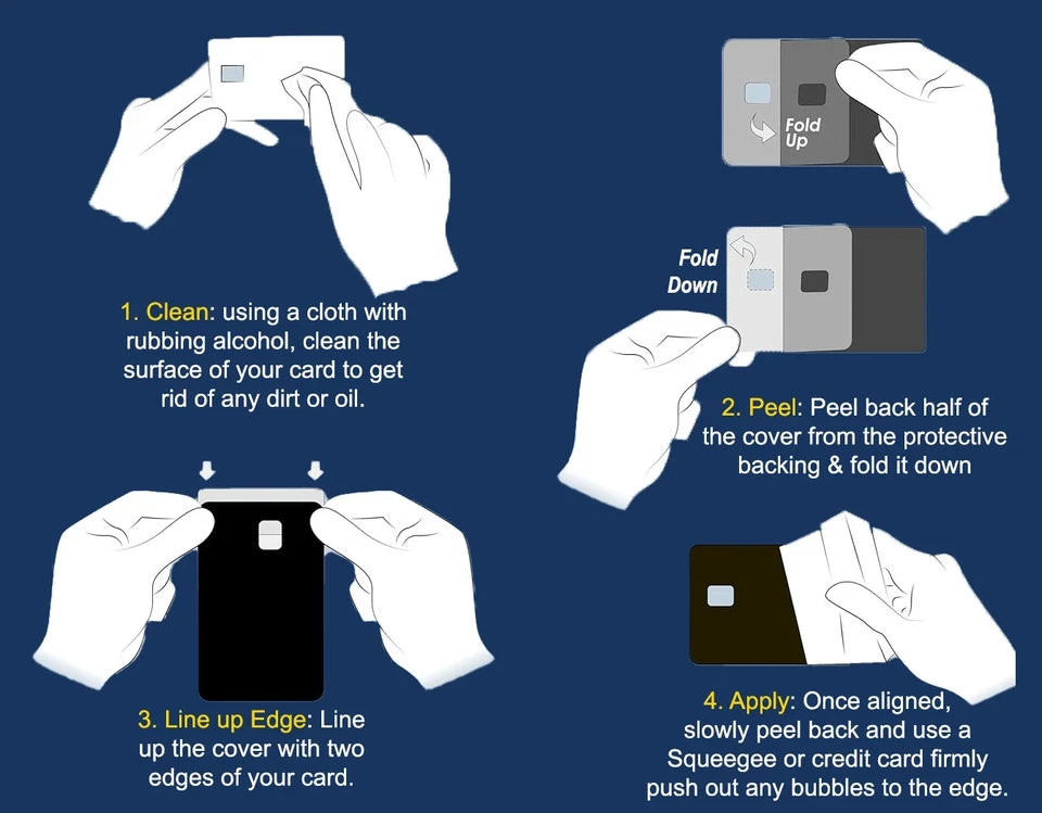 CIA Parody Holographic Personalized Gift Credit Card Skin (4-Pack) | Made in USA Print on Demand