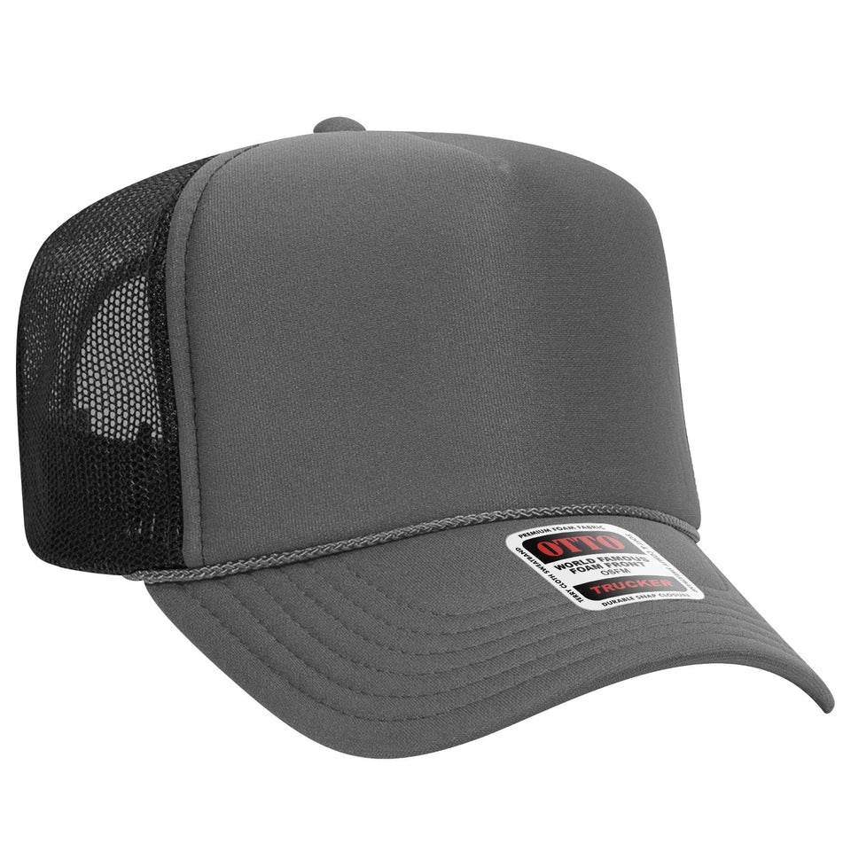 Custom Embroidered OTTO 39 165 Trucker Hat Cap Logo Text Bulk Mesh Back Sticker (12-Pack) | Made in USA Print on Demand