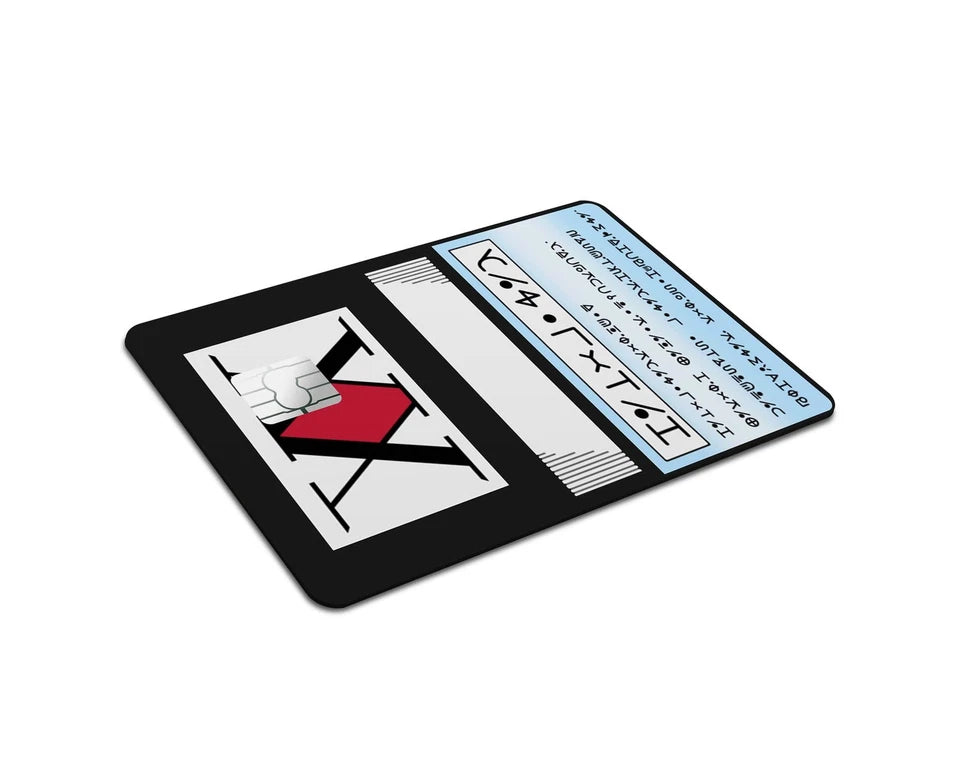 Hunter x Hunter License Anime HxH Debit Card Wra Credit Card Skin (2-Pack) | Made in USA Print on Demand