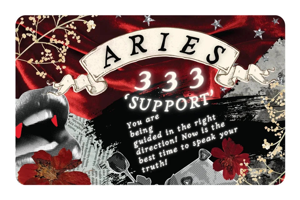 Aries Angel Number 333 Zodiac Support Guidance Aesthetic Credit Card Skin (4-Pack) | Made in USA Print on Demand