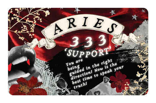 Aries Angel Number 333 Zodiac Support Guidance Aesthetic Credit Card Skin (4-Pack) | Made in USA Print on Demand