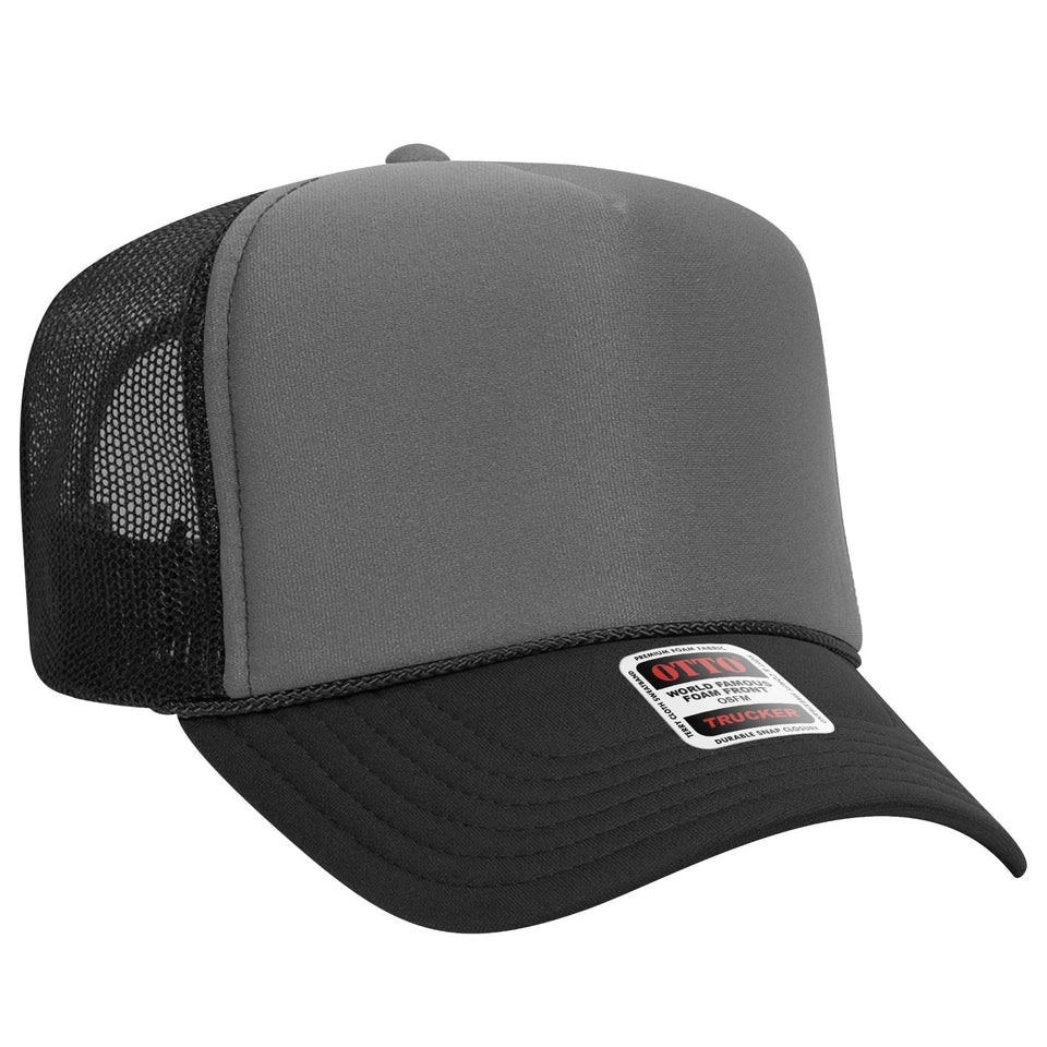 Custom Embroidered OTTO 39 165 Trucker Hat Cap Logo Text Bulk Mesh Back Sticker (12-Pack) | Made in USA Print on Demand
