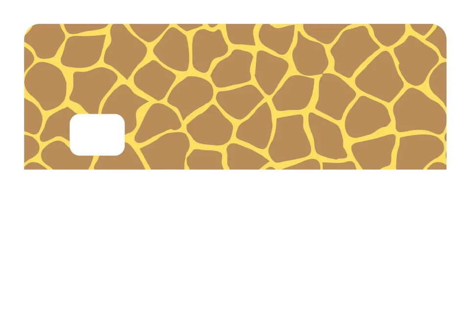 Giraffe Print Animal Pattern Credit Debit Safari Credit Card Skin (4-Pack) | Made in USA Print on Demand