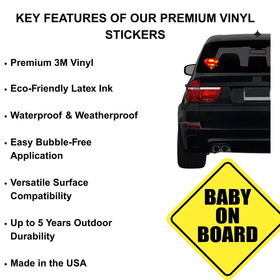 Holographic Batman Logo CHOOSE SIZE 2" 10" DC Comics Car Decal (2-Pack) | Made in USA Print on Demand