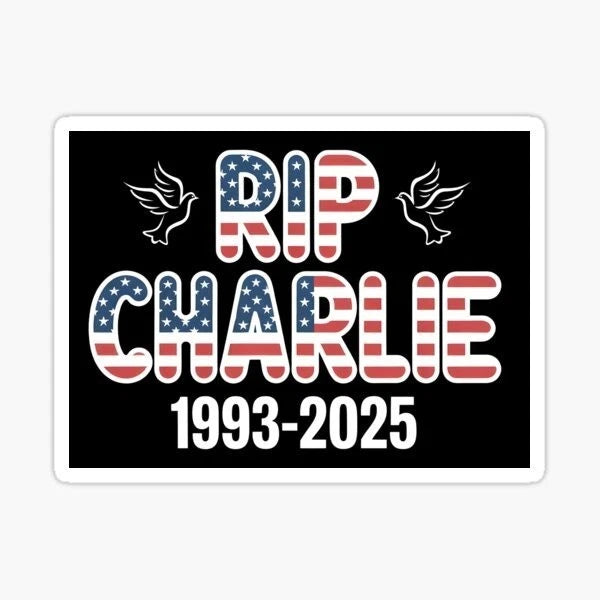 Charlie Kirk Bundle Turning Point USA Political 4", 6", 8" Sticker (10-Pack) | Made in USA Print on Demand