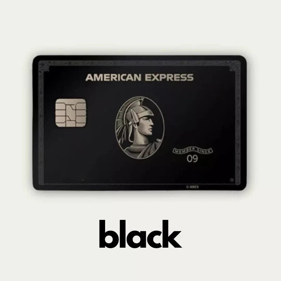 AMEX , AE Black Gold Credit Card Skin | Made in USA Print on Demand