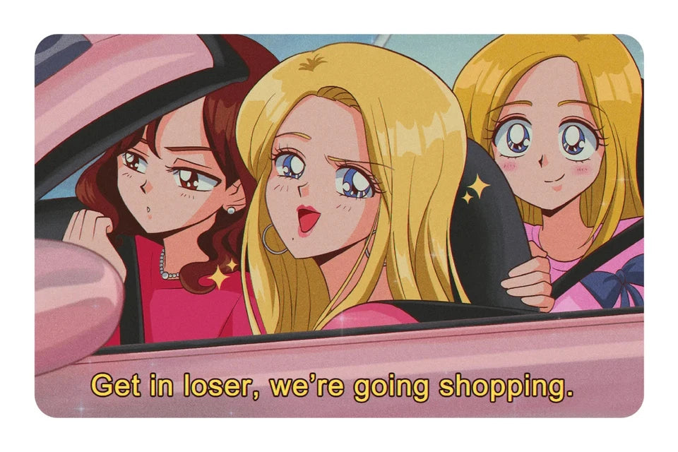 "We're Going Shopping" Funny Humor Shopper Pop Culture Credit Card Skin (4-Pack) | Made in USA Print on Demand