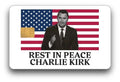Charlie Kirk "Rest in Peace" American Flag Credit Card Skin (2-Pack) | Made in USA Print on Demand