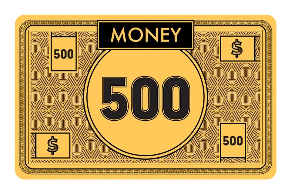 High Denomination Novelty Currency Fictional Money Luxury Credit Card Skin (4-Pack) | Made in USA Print on Demand