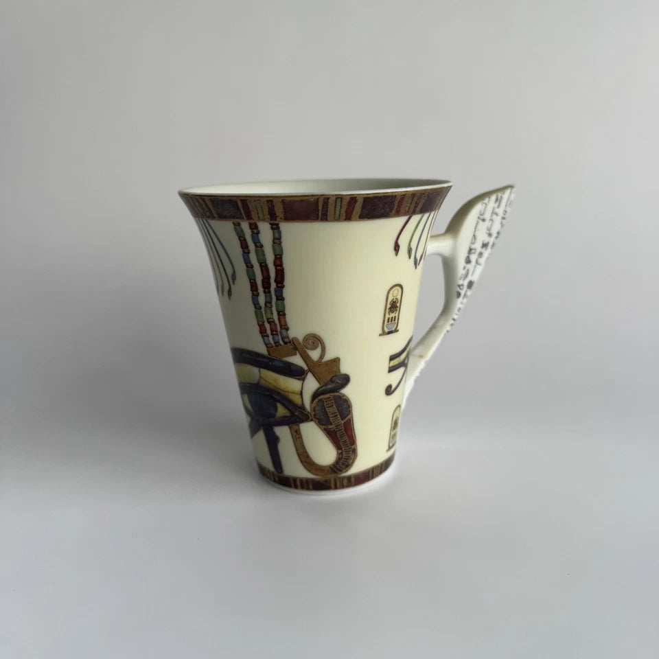 Egyptian Eye of Horus Mug Cup Porcelain Hieroglyphics Pharaoh Souvenir Sticker | Made in USA Print on Demand