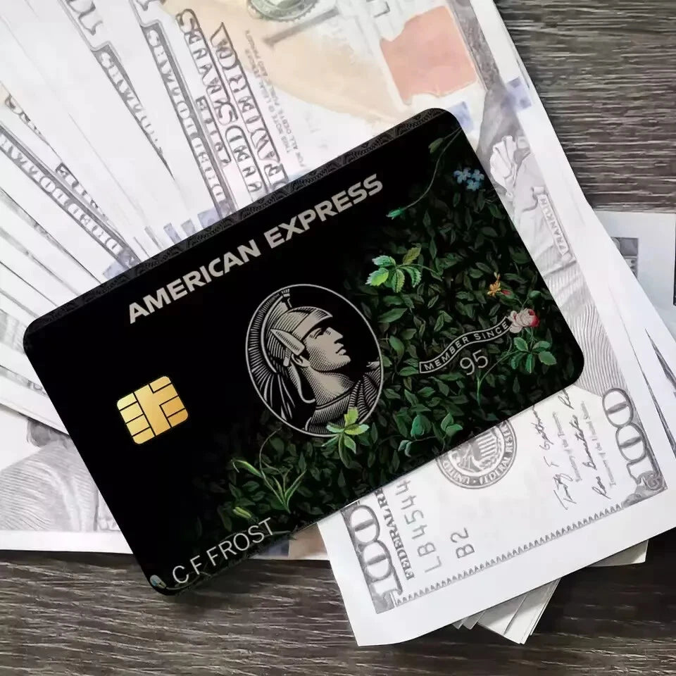 AE EXPRESS Matte AMEX Credit Card Skin (7-Pack) | Made in USA Print on Demand