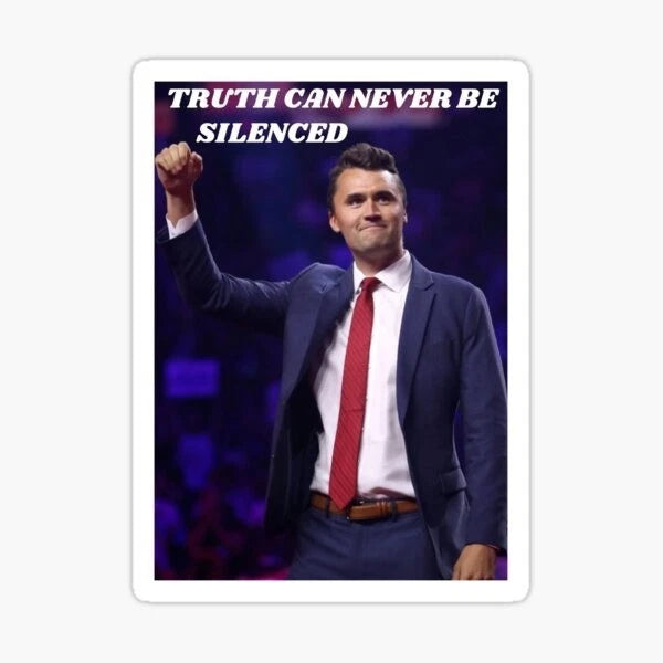 Charlie Kirk Bundle Turning Point USA Political 4", 6", 8" Sticker (10-Pack) | Made in USA Print on Demand