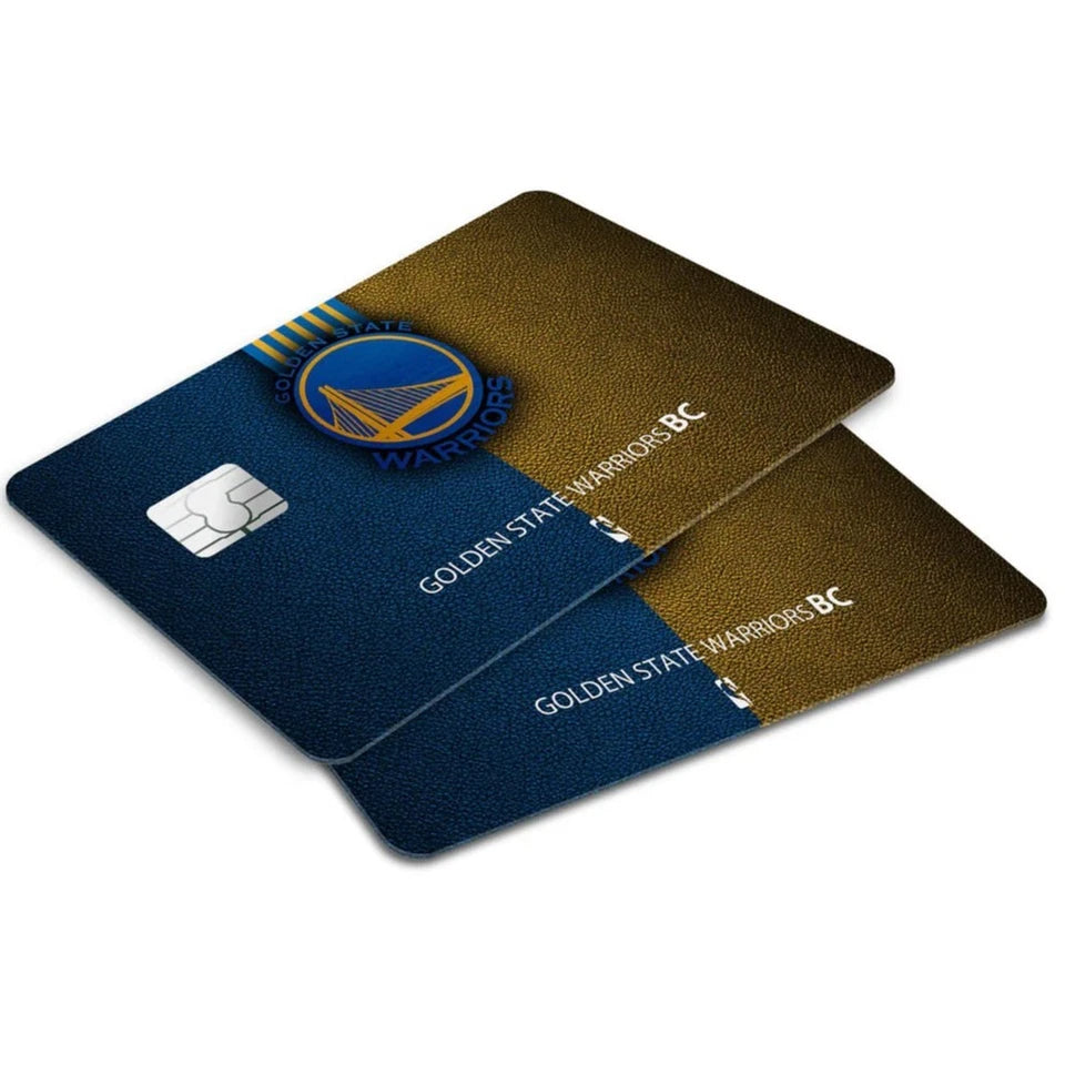 Golden State Warriors Set NBA Basketball Fan Lot Credit Card Skin (4-Pack) | Made in USA Print on Demand