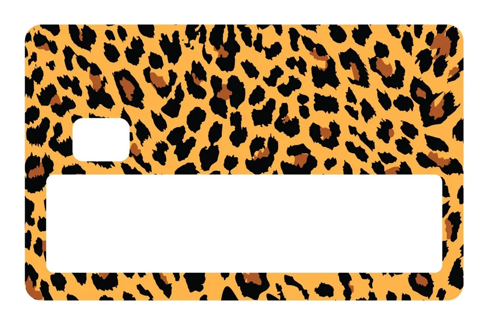 Cheetah Print Exotic Animal Print Wild Spotted Fashion Credit Card Skin (4-Pack) | Made in USA Print on Demand