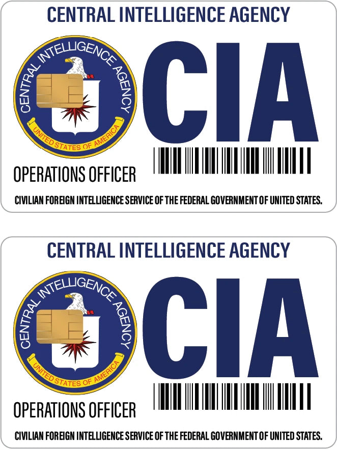 ICE CIA FBI Bundle Cardskin Gift Set Parody Credit Card Skin (6-Pack) | Made in USA Print on Demand