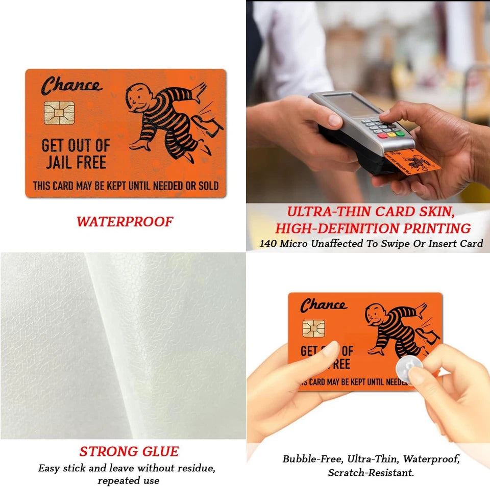 Brushed Slate Set Gray Metallic 4X Credit Card Skin (4-Pack) | Made in USA Print on Demand