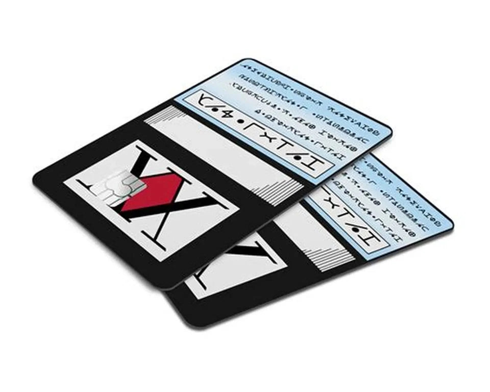 Hunter x Hunter License Anime HxH Debit Card Wra Credit Card Skin (2-Pack) | Made in USA Print on Demand