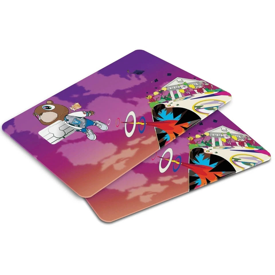 College Bear / Graduation Theme Cove Credit Card Skin (4-Pack) | Made in USA Print on Demand
